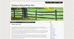 Desktop Screenshot of outdoordecoratingtips.com