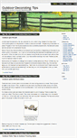 Mobile Screenshot of outdoordecoratingtips.com
