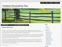 Tablet Screenshot of outdoordecoratingtips.com